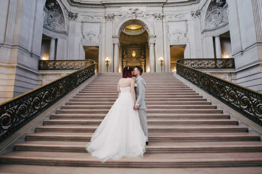 San francisco city hall wedding.