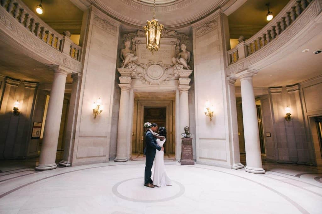 San francisco city hall wedding.