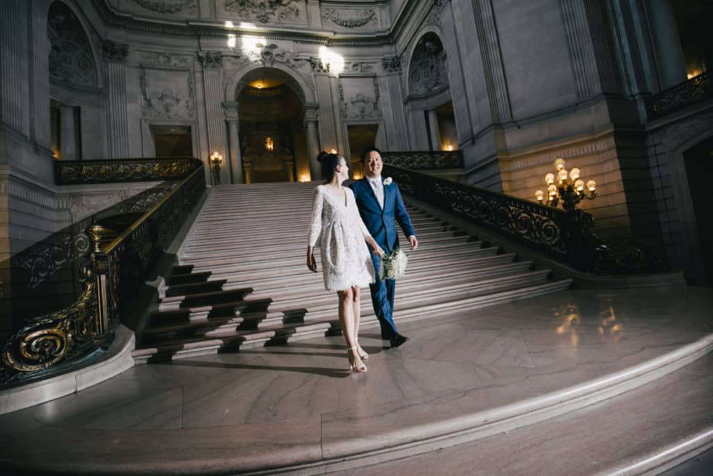 San francisco city hall engagement photography.