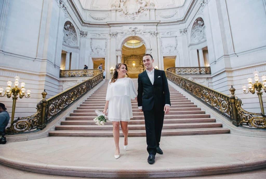 San francisco city hall wedding.