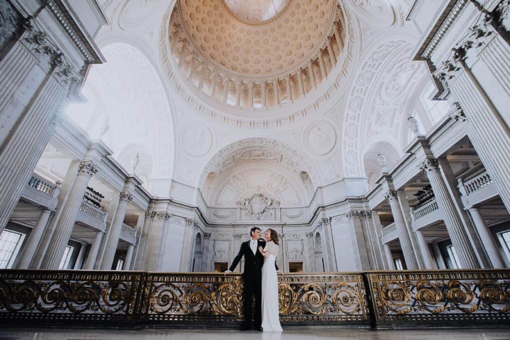 San francisco city hall wedding.