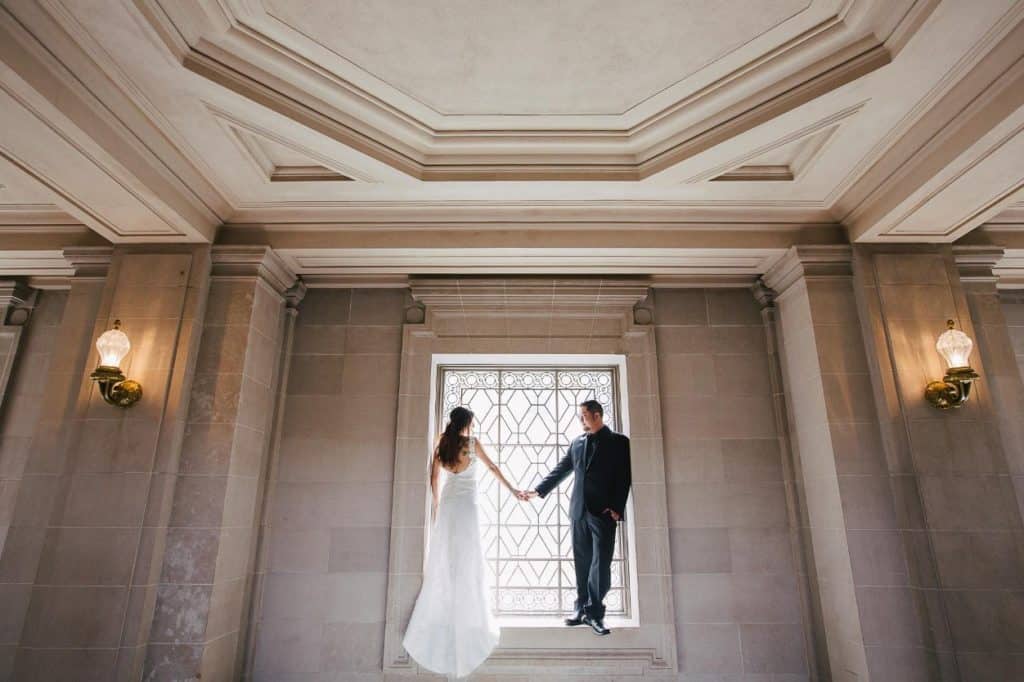 San francisco city hall wedding.