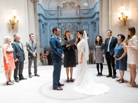 San francisco city hall wedding ceremony.