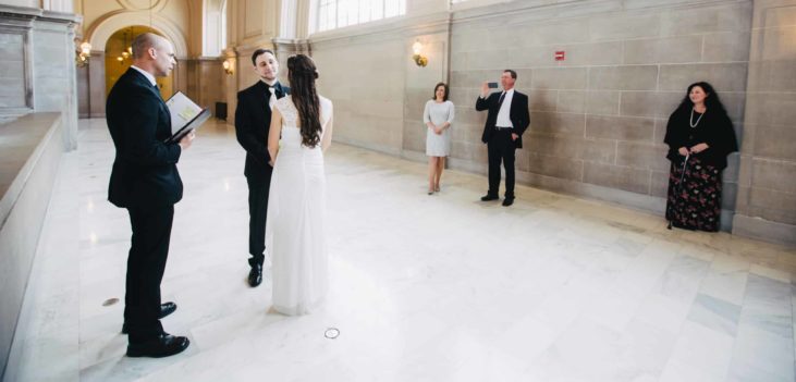 San francisco city hall wedding.